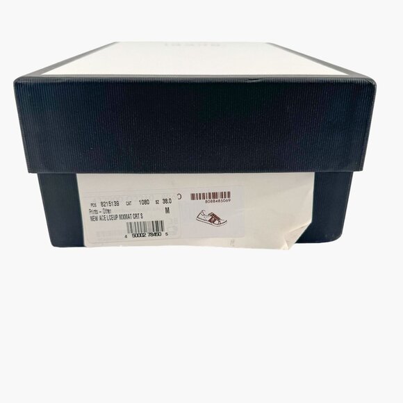 Gucci Ace Web Stripe Sneaker EU 38 US 8 Beige GG Monogram Strawberry Print - Picture 13 of 14